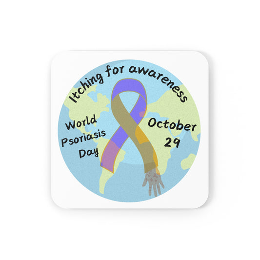 World Psoriasis Day Psoriasis Awareness Home Decor Coaster