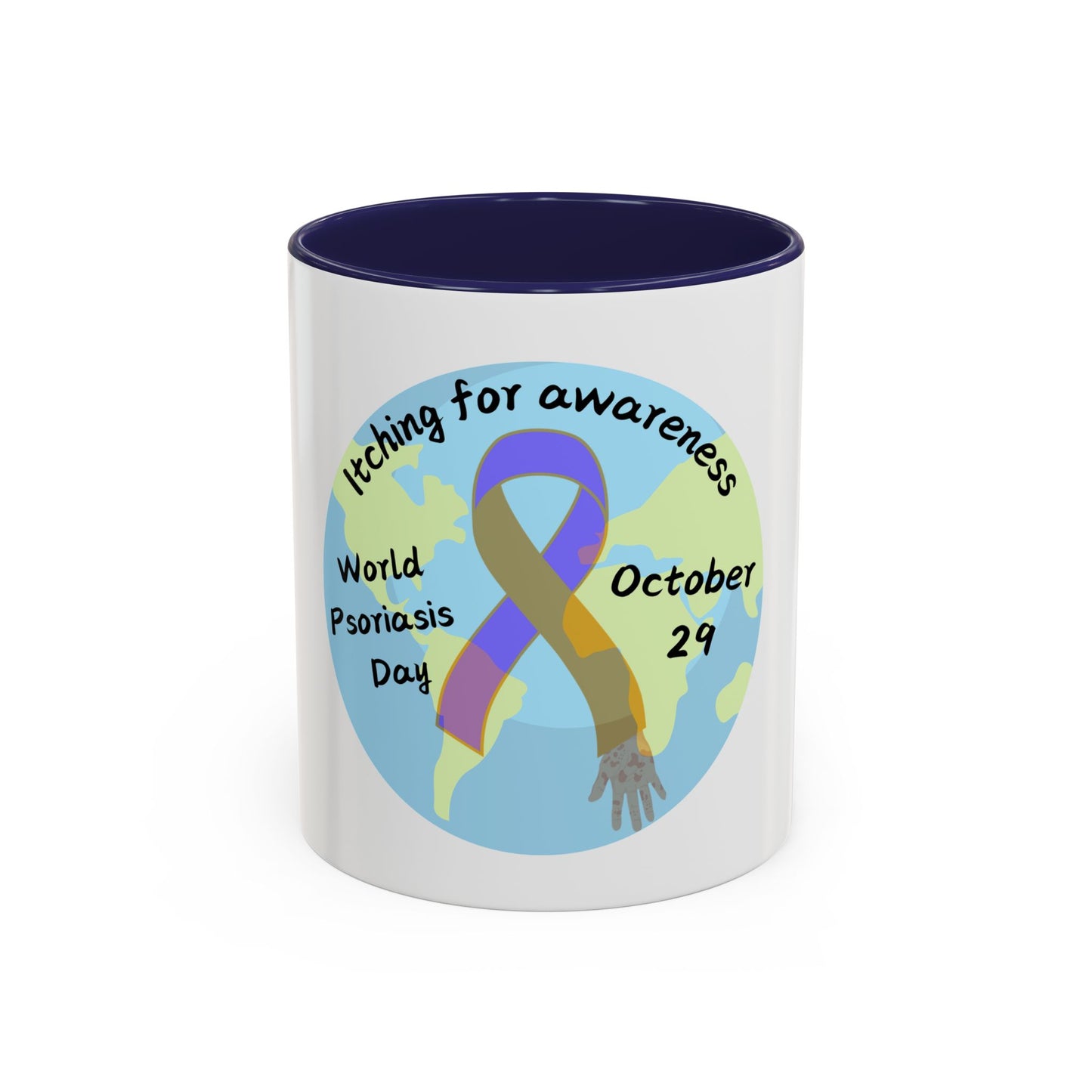 World Psoriasis Day Psoriasis Awareness Accent Coffee Mug (11, 15oz)