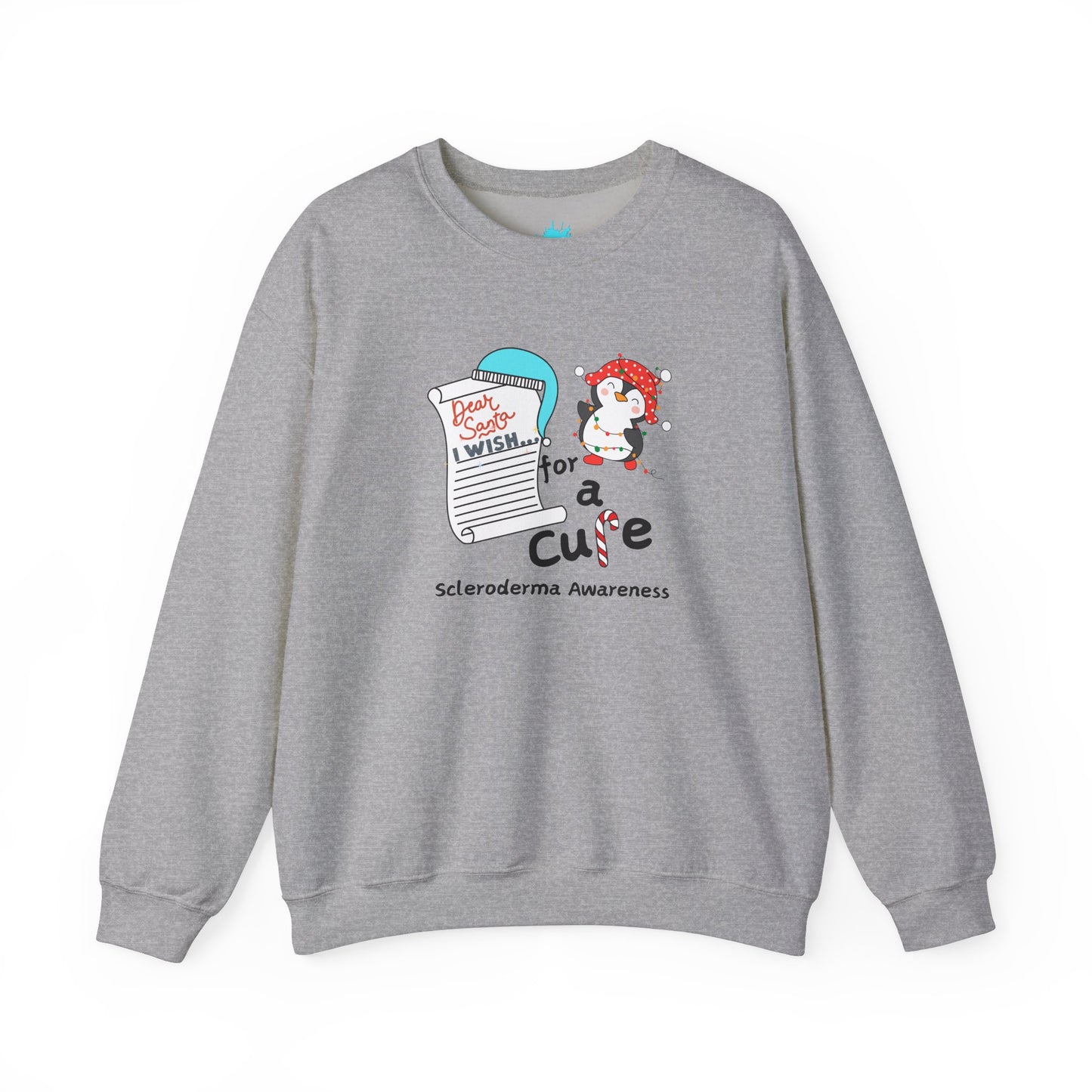Unisex Crewneck Sweatshirt Scleroderma Awareness Holiday Sweater