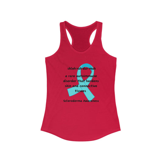 Women's Scleroderma Awareness Defining Scleroderma Racerback Tank
