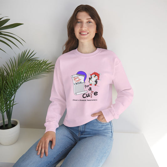 Unisex Heavy Blend™ Crewneck Sweatshirt, Chron's Disease Awareness, Holiday Gift Ideas