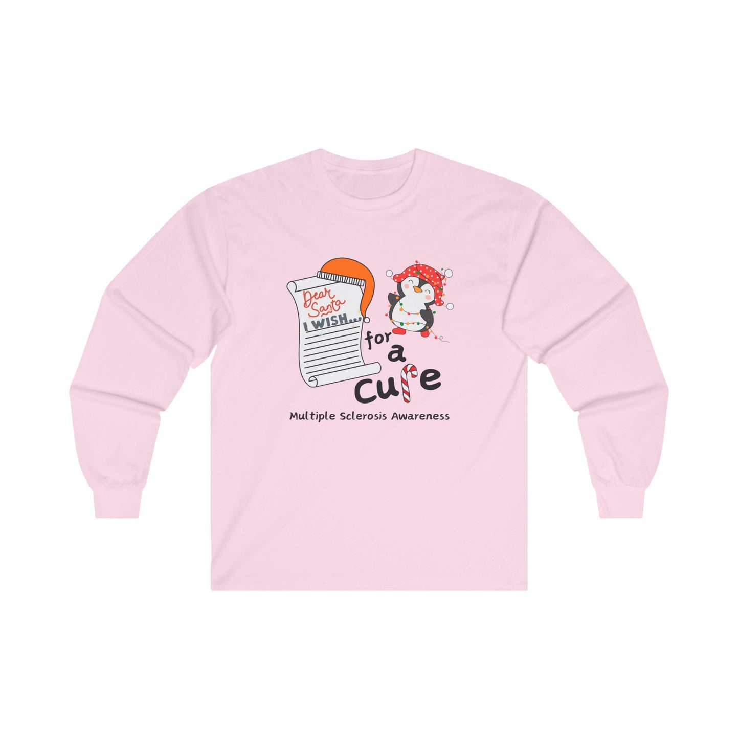 Unisex Ultra Cotton Long Sleeve Tee, Multiple Sclerosis Awareness, Holiday Gift Ideas