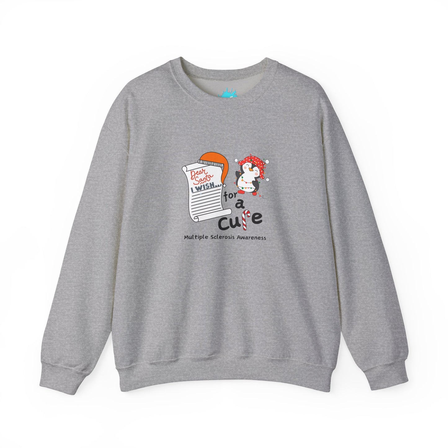Unisex Multiple Sclerosis Awareness Crewneck Sweatshirt, Holiday Gift Ideas