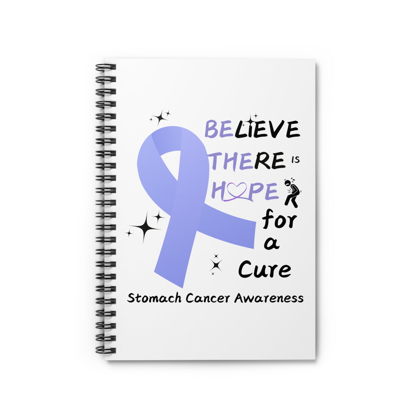Stomach Cancer Awareness Spiral Notebook - Ruled Line