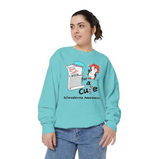 Unisex Garment-Dyed Sweatshirt, Scleroderma Awareness, Holiday Gift Ideas