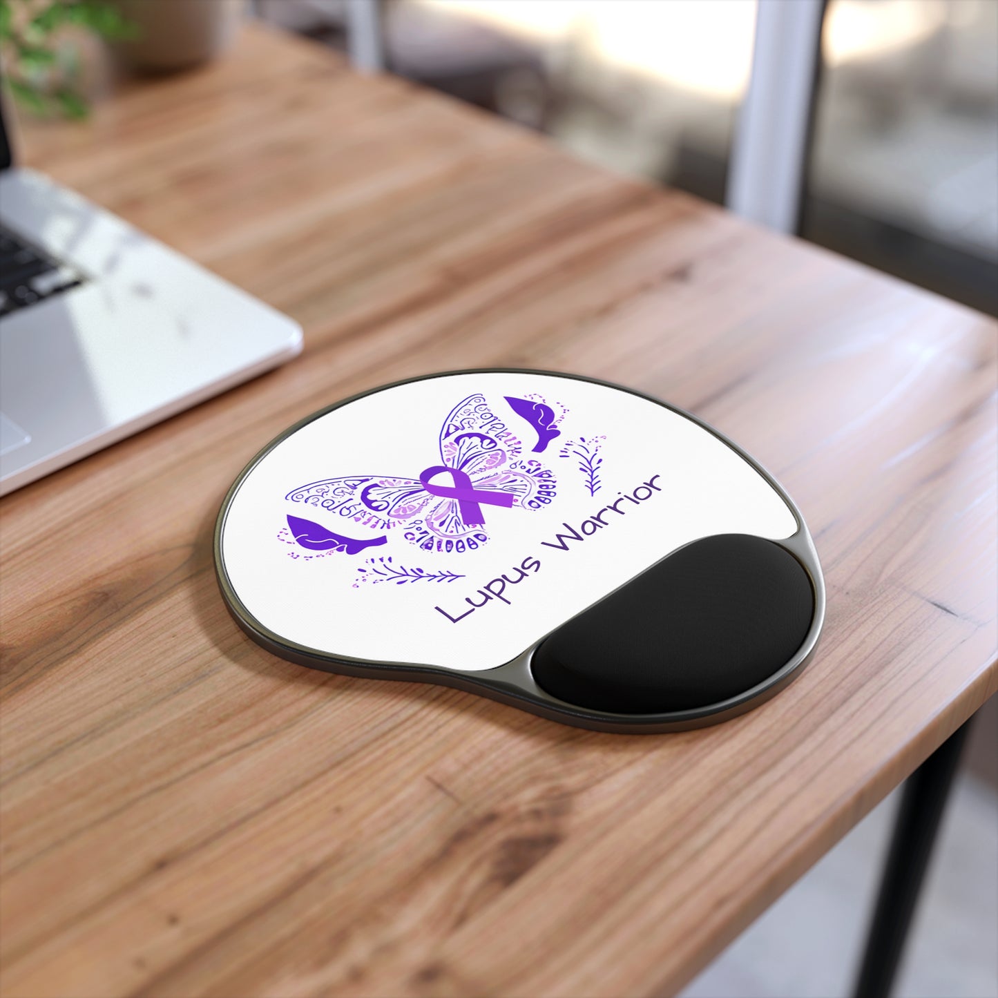 Lupus Warrior Carpal Tunnel Mouse Pad With Wrist Rest