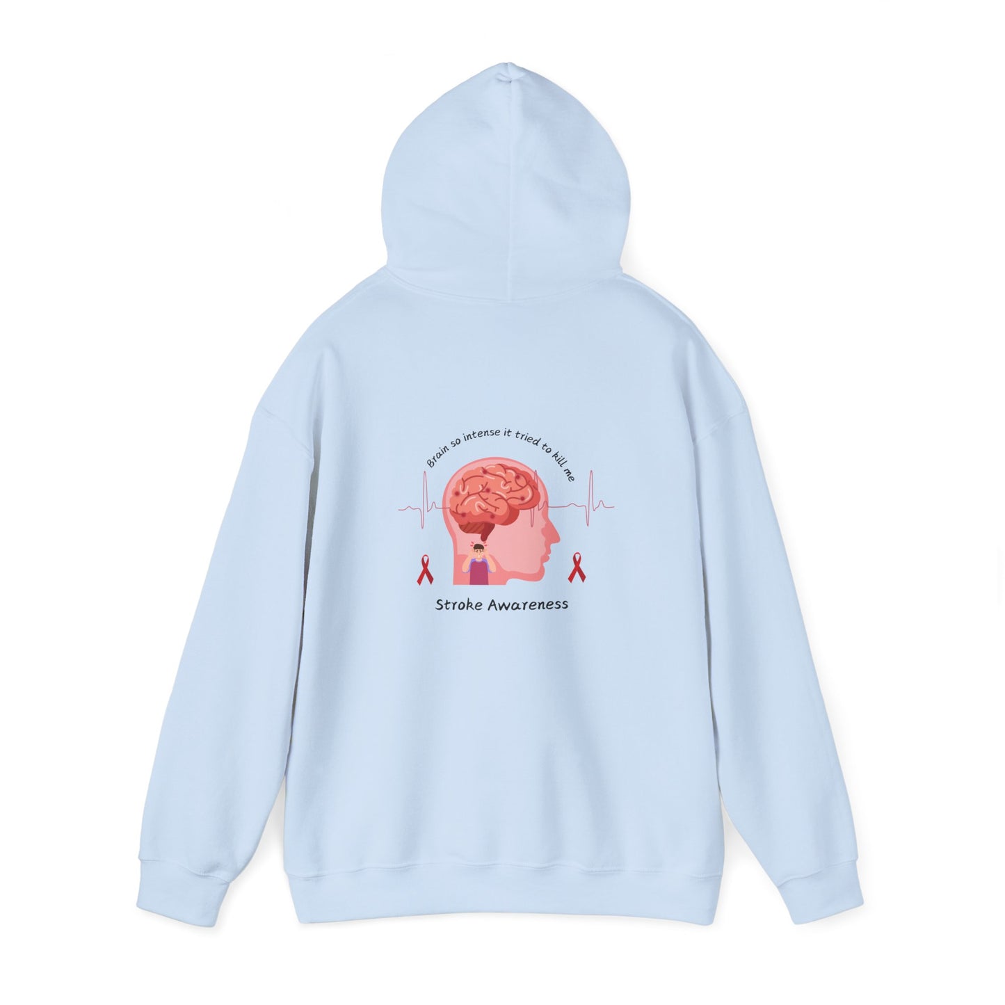 Stroke Awareness Unisex Heavy Hooded Sweatshirt
