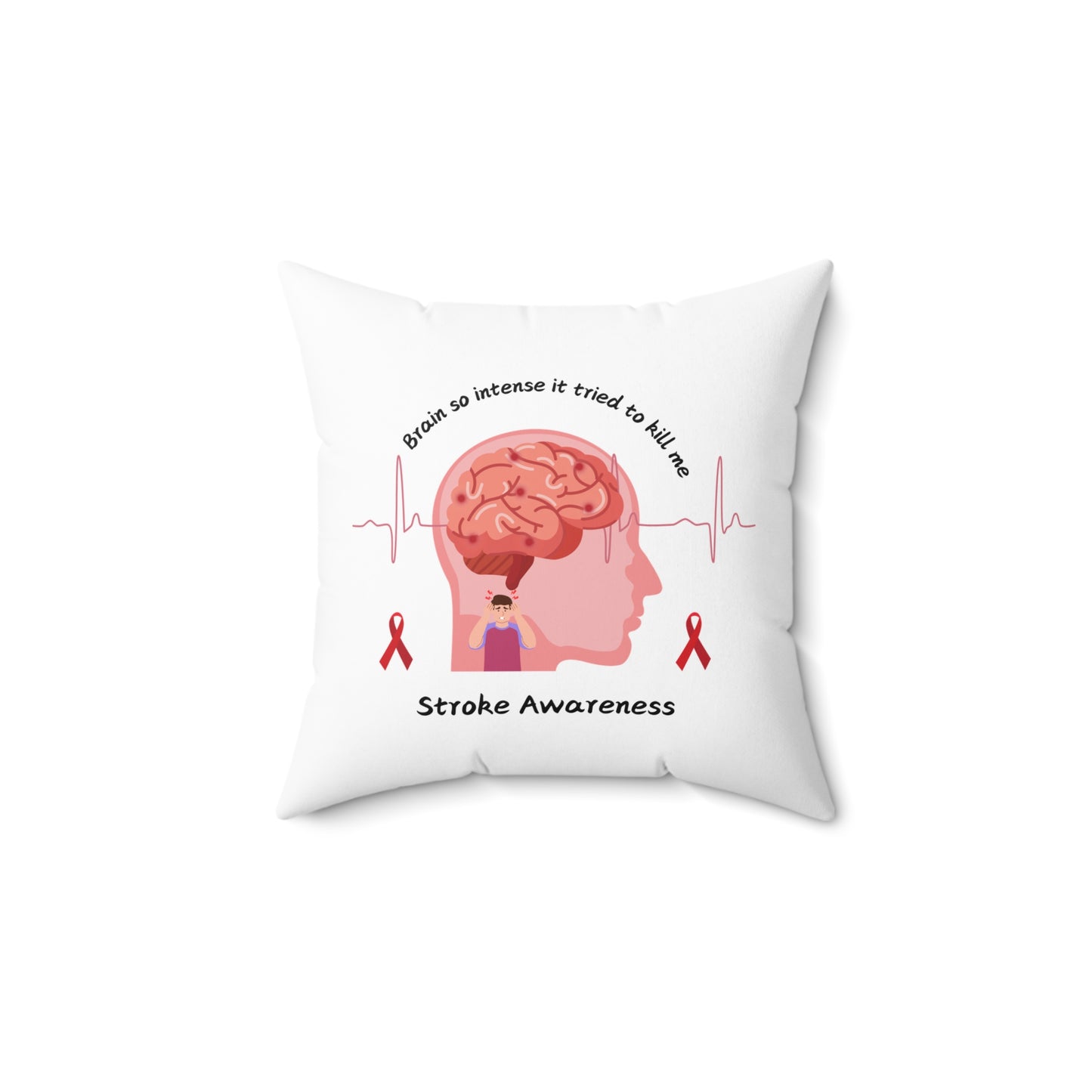 Spun Polyester Square Pillow