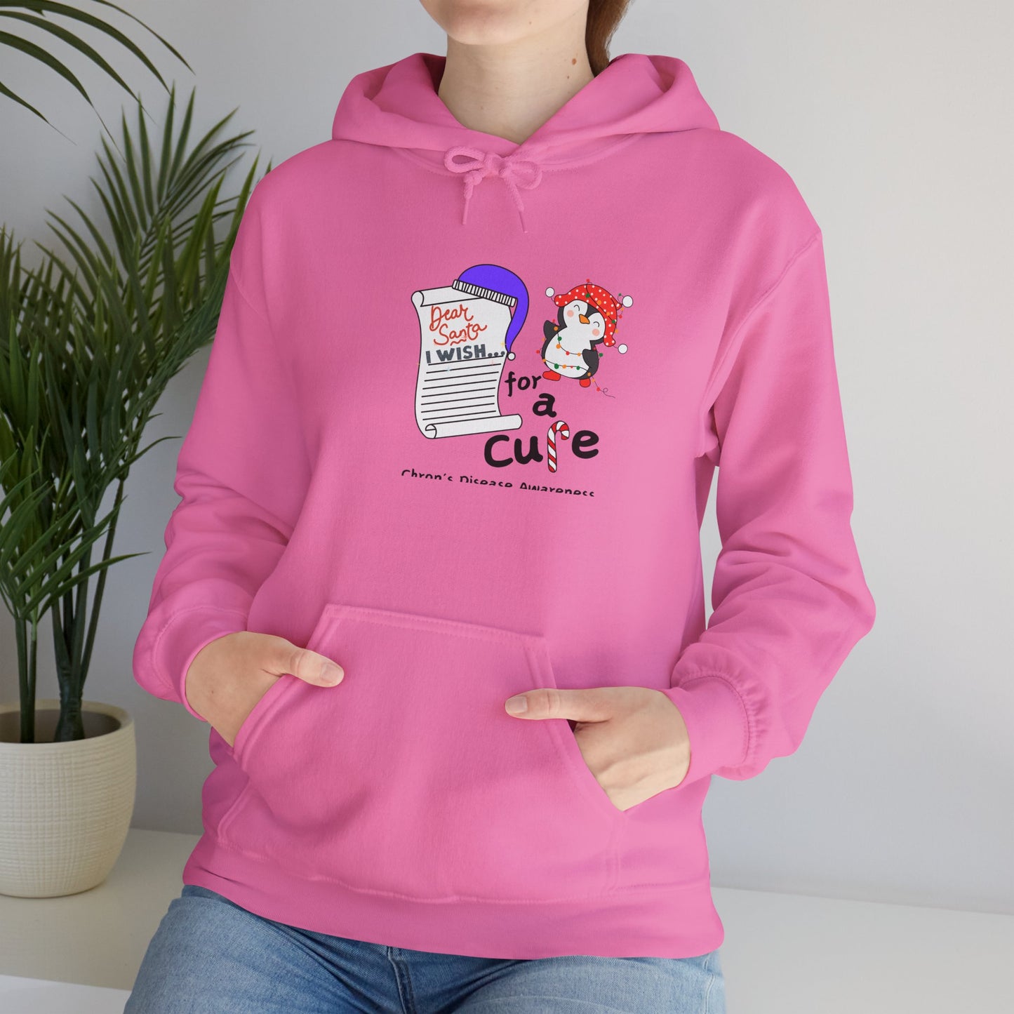 Unisex Hooded Sweatshirt, Chron's Disease Awareness Hoodie, Holiday Gift Ideas