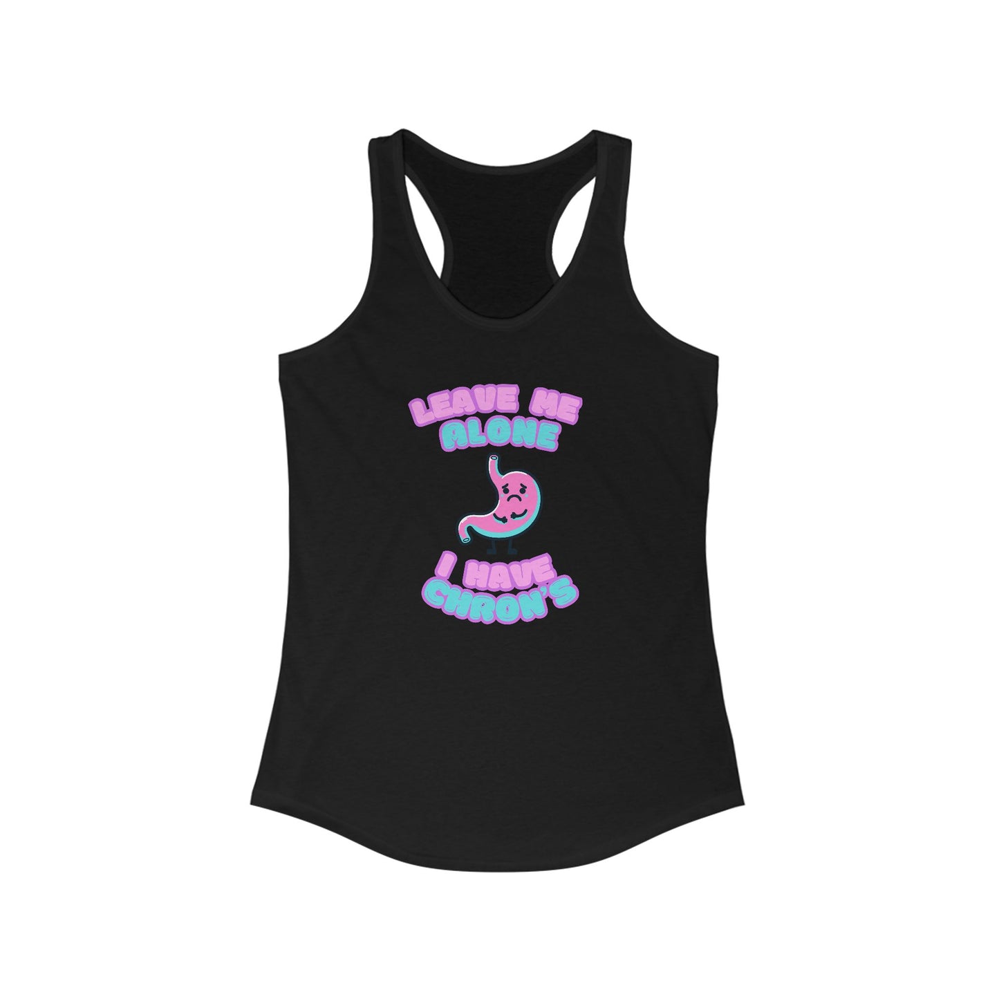 Women's Chron's Disease Awareness Racerback Tank