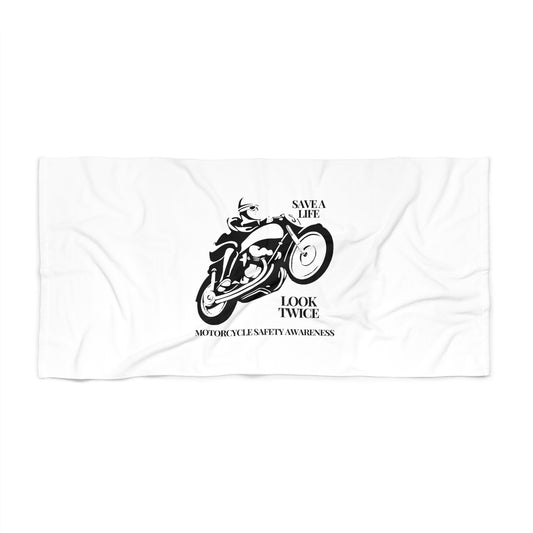 Motorcycle Safety Awareness Beach Towel