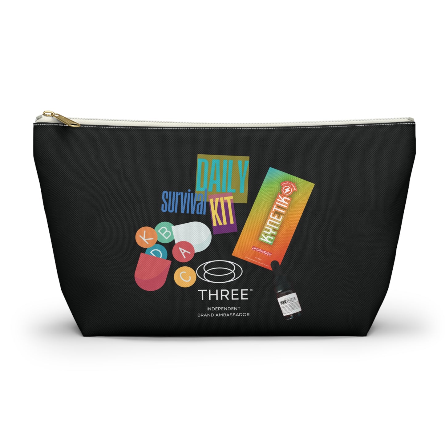 Daily Survival Kit Accessory Pouch — Travel Toiletry & Essentials Organizer