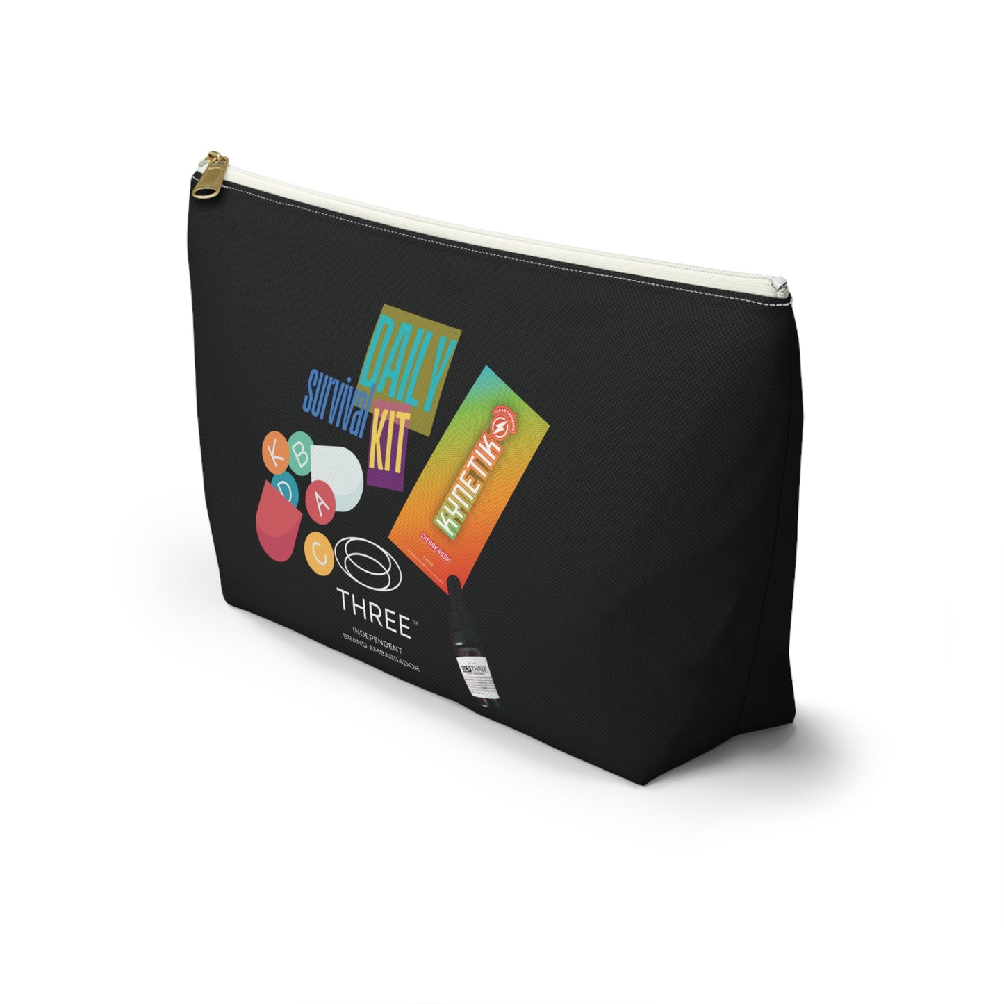 Daily Survival Kit Accessory Pouch — Travel Toiletry & Essentials Organizer