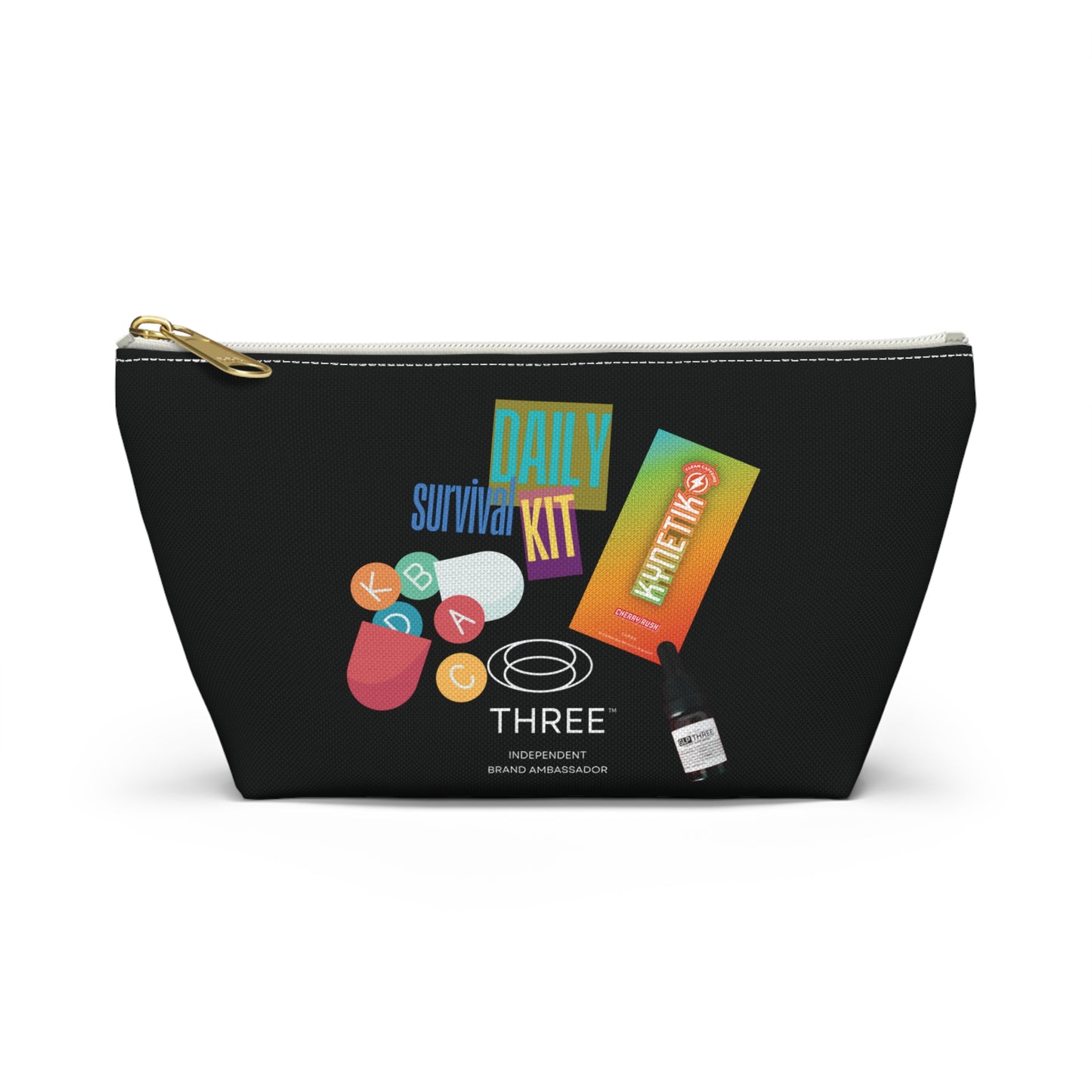 Daily Survival Kit Accessory Pouch — Travel Toiletry & Essentials Organizer