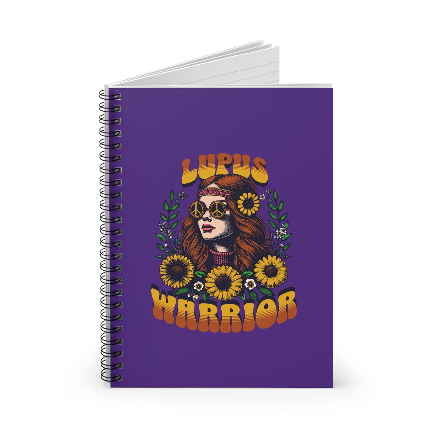 Lupus Warrior Spiral Notebook - Ruled Line for Creative Souls