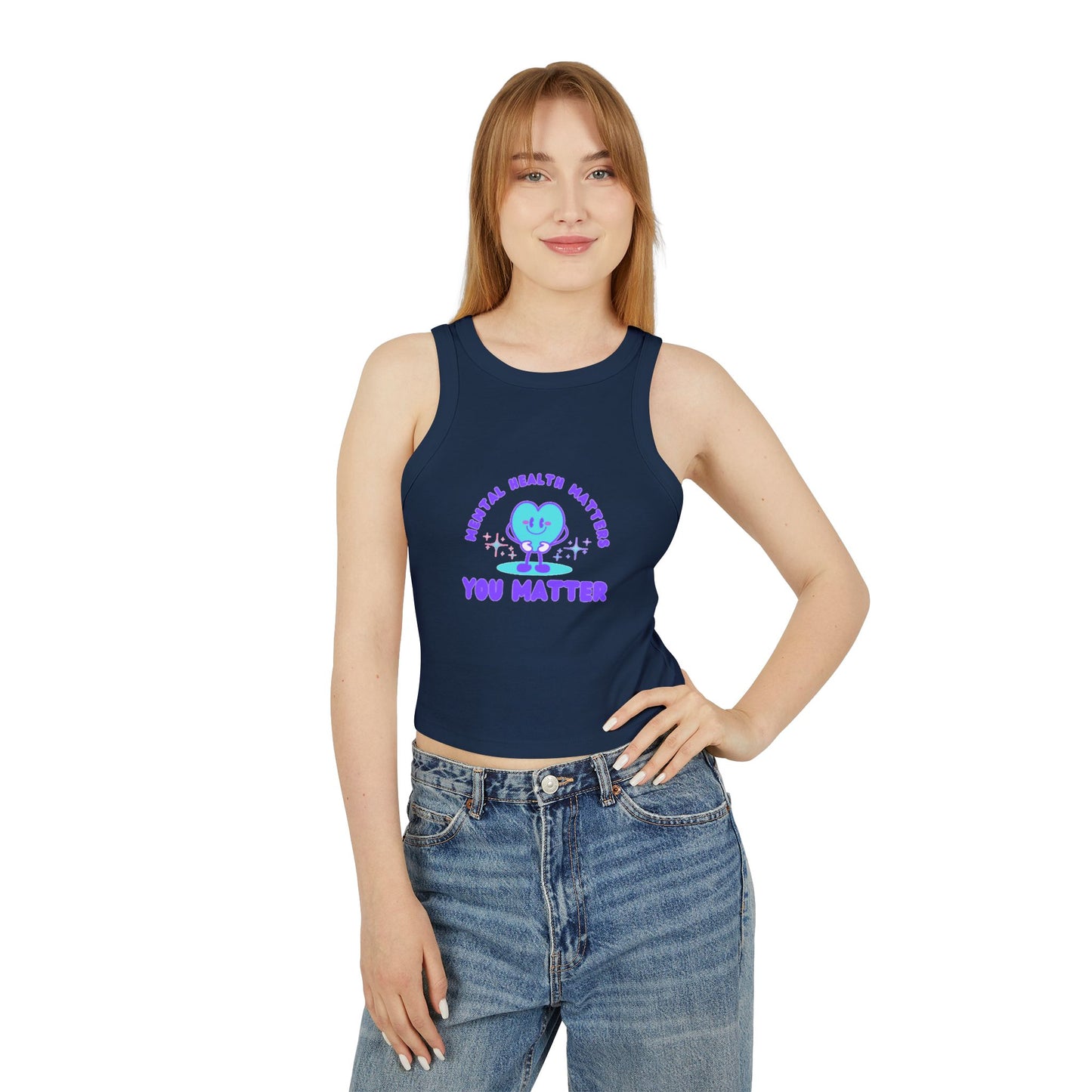 Mental Health Awareness Women's Micro Rib Racer Tank Top