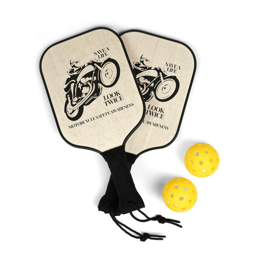 Motorcycle Safety Awareness Pickleball Kit