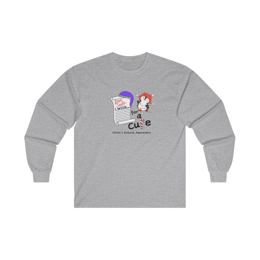 Unisex Ultra Cotton Long Sleeve Tee, Chron's Disease Awareness, Holiday Gift Ideas