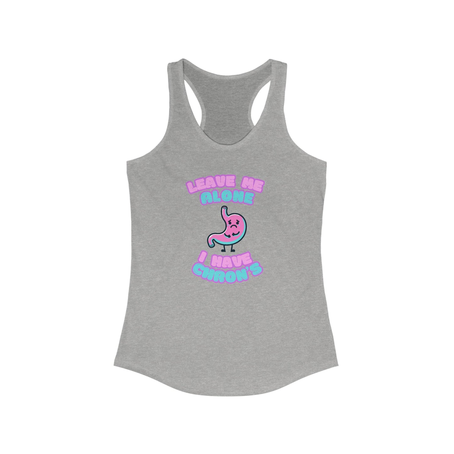 Women's Chron's Disease Awareness Racerback Tank