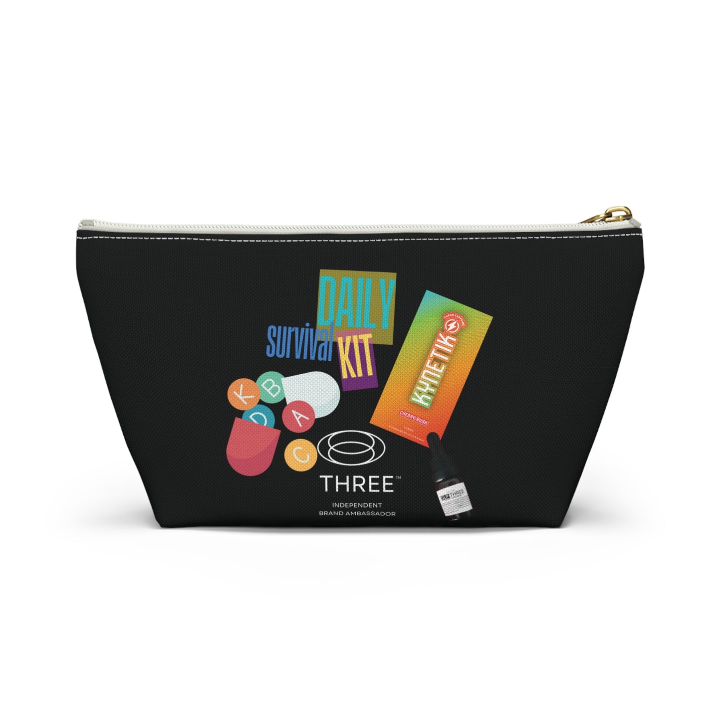Daily Survival Kit Accessory Pouch — Travel Toiletry & Essentials Organizer