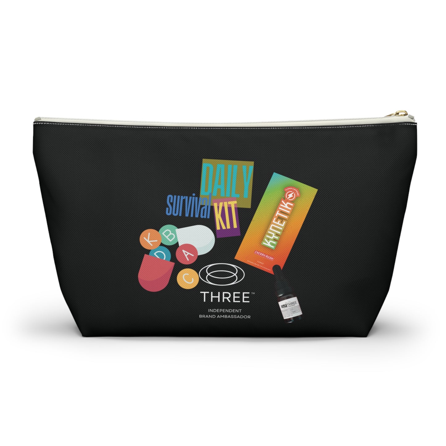 Daily Survival Kit Accessory Pouch — Travel Toiletry & Essentials Organizer