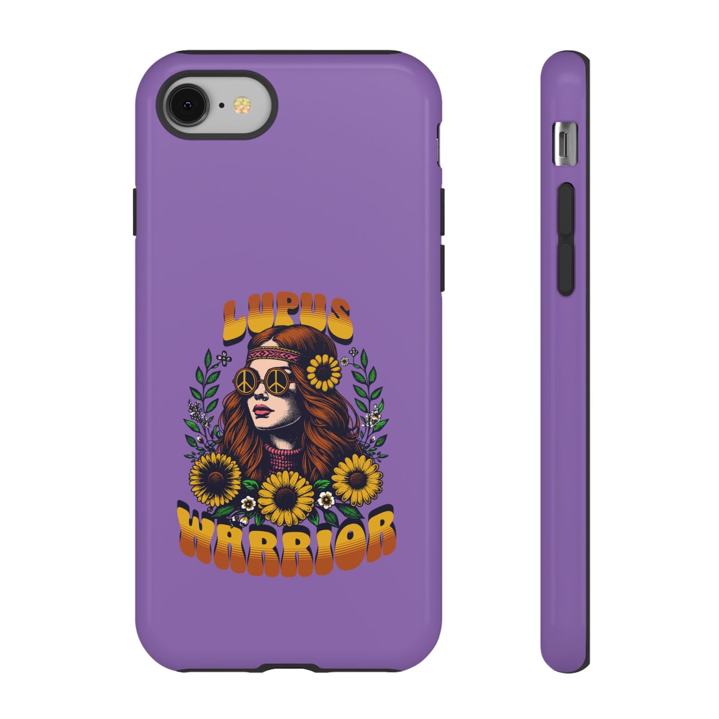 Lupus Warrior Phone Case - Stylish Purple Floral Design for Advocates
