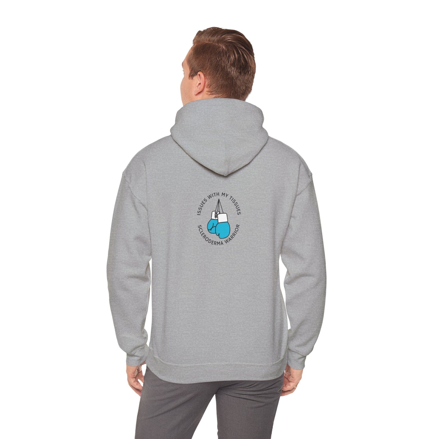 Unisex scleroderma warrior issues with my tissues Hooded Sweatshirt