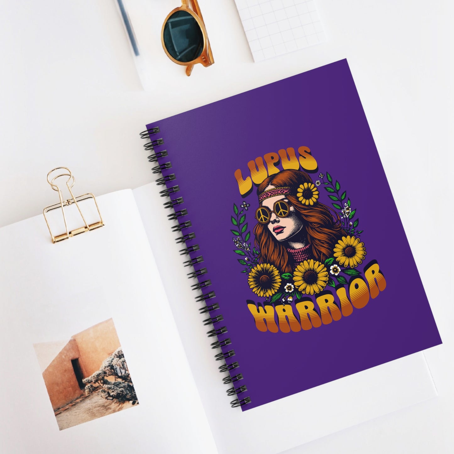 Lupus Warrior Spiral Notebook - Ruled Line for Creative Souls