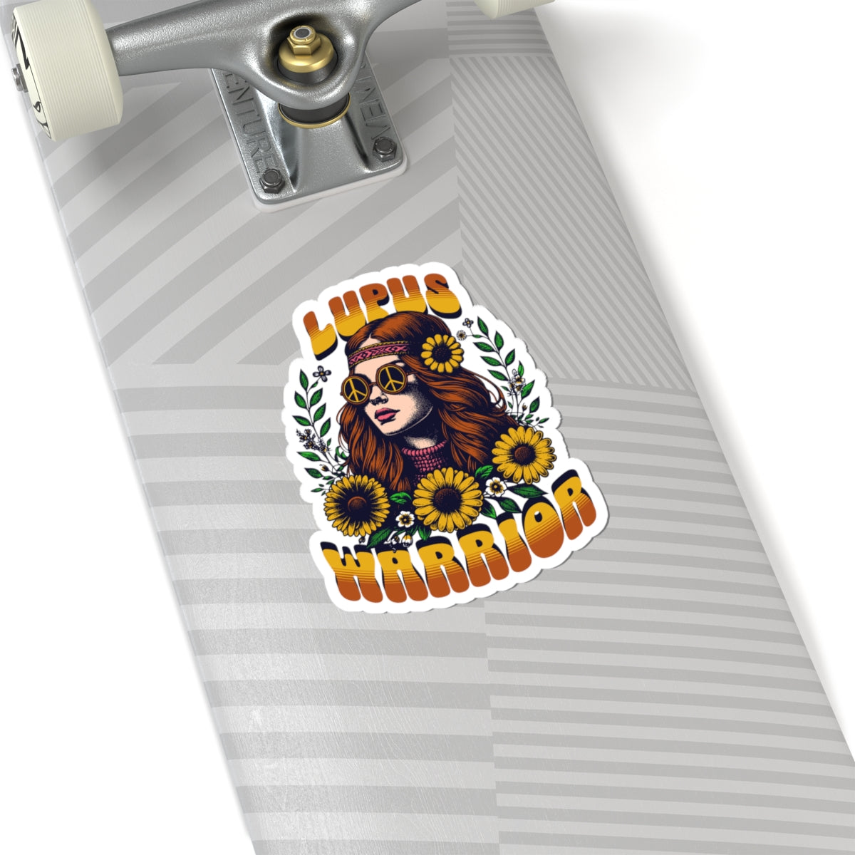 Lupus Warrior Kiss-Cut Stickers | Boho Inspired Floral Decals for Support & Awareness
