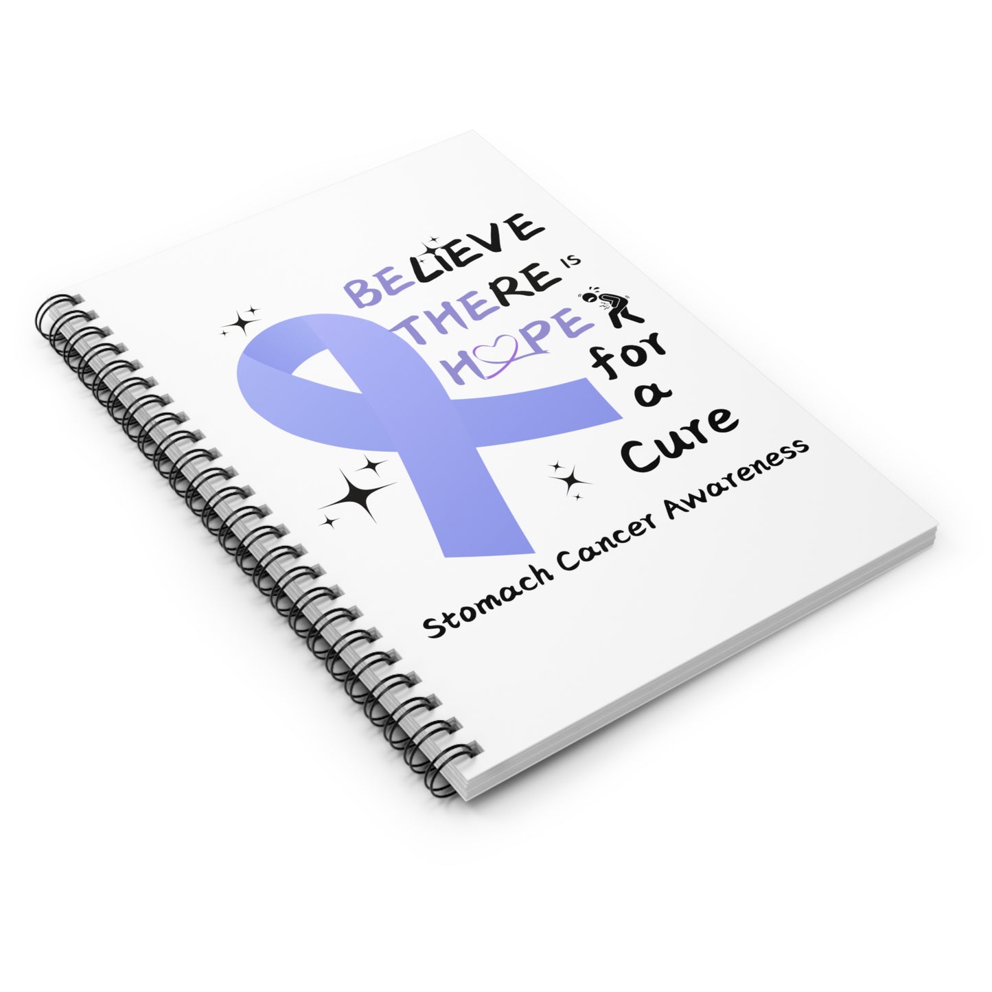 Stomach Cancer Awareness Spiral Notebook - Ruled Line