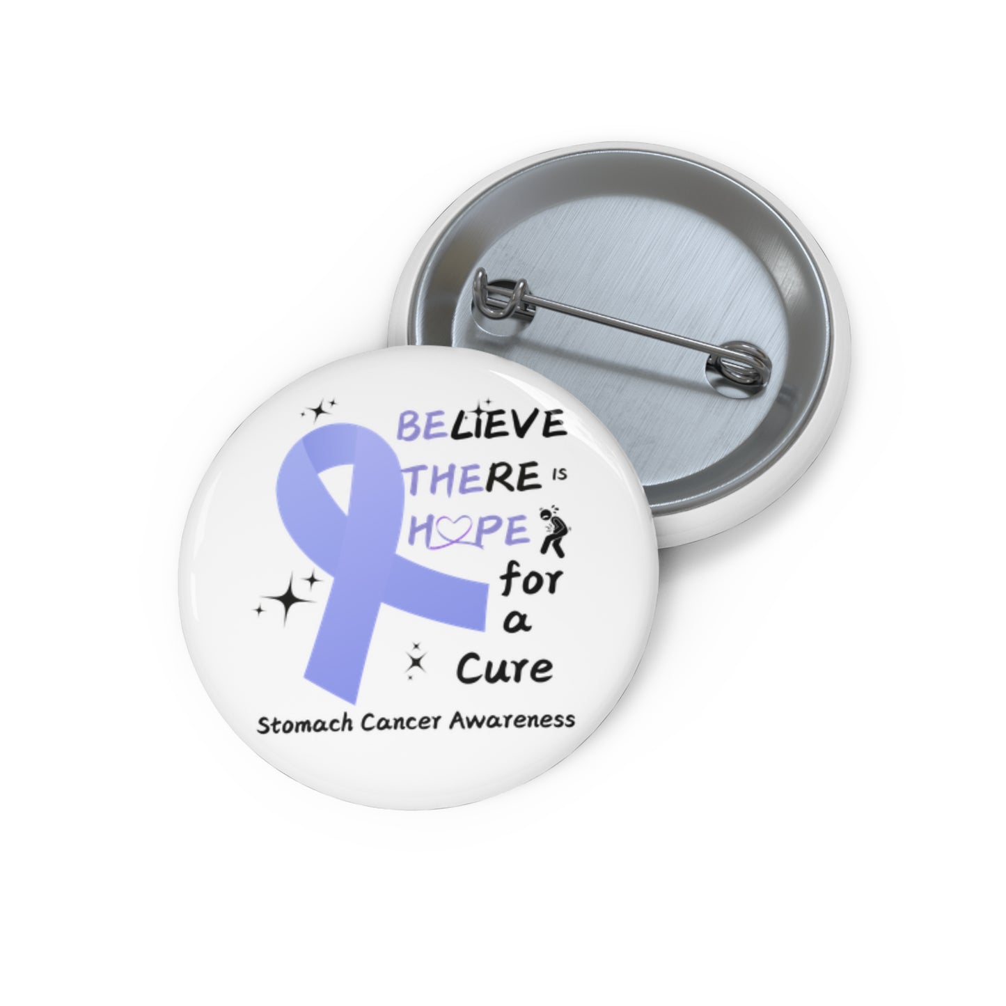 Stomach Cancer Awareness Pin Buttons